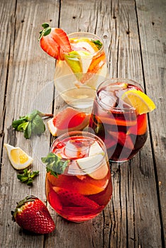 Summer drink sangria