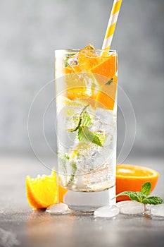 Summer drinks with orange