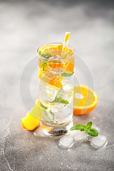 Summer drinks with orange