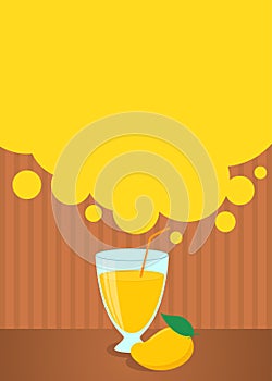 Summer drinks poster or menu template