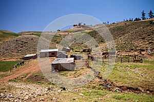 Summer dwelling herders in the mountains of Morocco