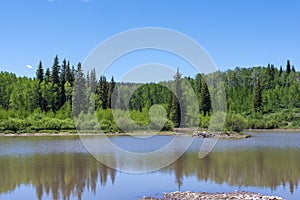 Summer at Enoch Lake on Pinon Mesa, Colorado