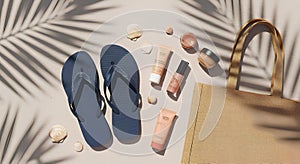 Summer Essentials Flat Lay