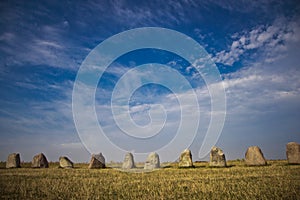 Summer evening at Ales Stenar, Sweden