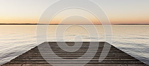 Summer evening in the lake