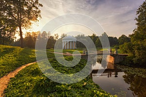 Summer evening in Pavlovsk park