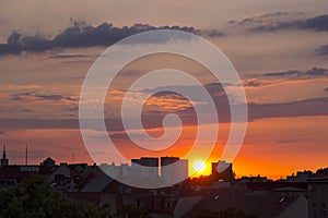 Summer evening in town, was seen in Potsdam-Babelsberg