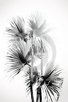Summer exotic landscape leaf travel palm nature silhouette plant tropic tree background paradise