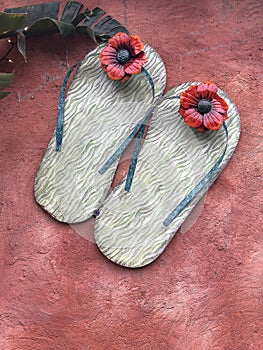 Summer Expressions Beach Sandals Decoration