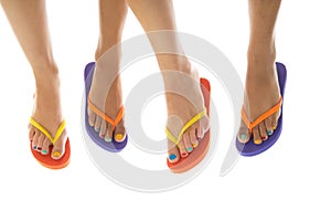 Summer feet with flip flops
