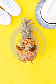 Summer flat lay scenery