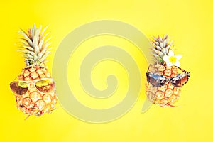 Summer flat lay scenery