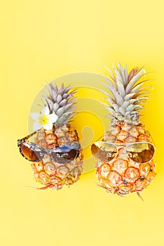 Summer flat lay scenery