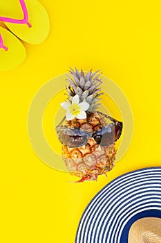 Summer flat lay scenery