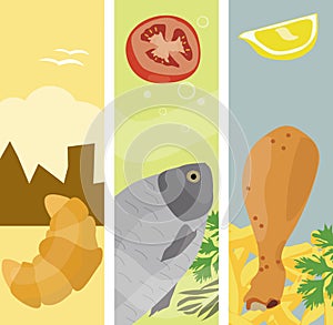 Summer food banners