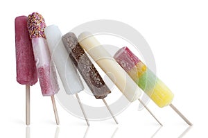 Summer fruit ice lollies