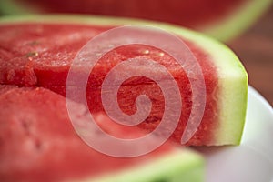 Summer fruit still life, natural watermelon freshness.