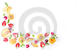 Summer fruits concept