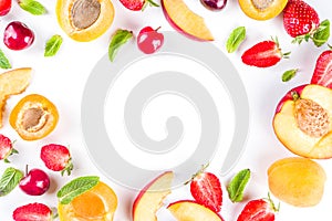 Summer fruits concept