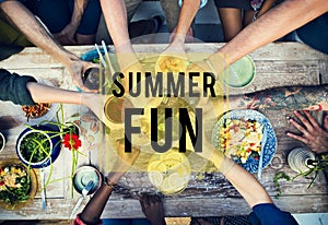 Summer Fun Beach Friendship Holiday Vacation Concept