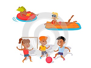 Summer Fun and Entertainments Illustration