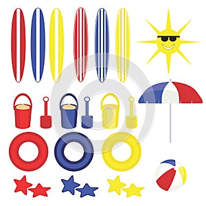 Summer Fun Graphic Beach Toys