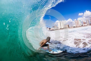 Summer Fun Surfing Waves Backside