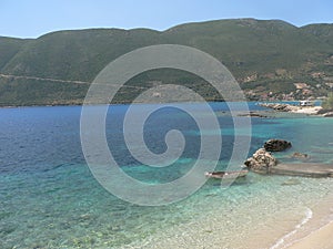 Summer fun traveling and party. Best beaches in the world. Lefkada. Greece.