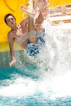 Summer fun in waterpark