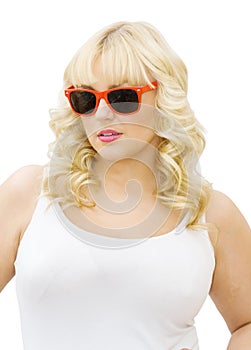 Summer fun - woman wearing sunglasses photo