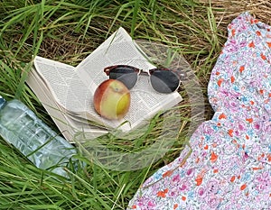 Summer fun, womans discarded dress