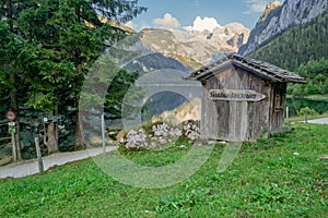 Summer in Gosausee lake in Gosau, Alps, Austria