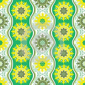 Summer green oriental ornament