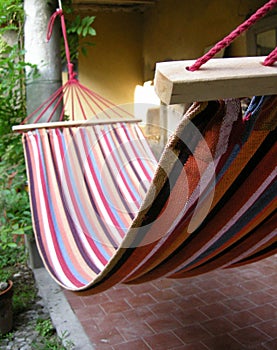 summer hammock Tuscany garden