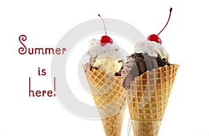 Summer is Here Chocolate Ice Cream