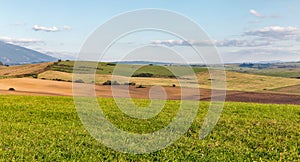 Summer hills landscape in Slovakia.