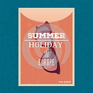 Summer holiday banner