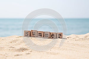 Summer holiday season at sea beach