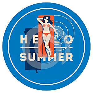 Summer Holiday and Summer Camp poster.