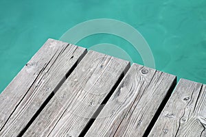 Summer holiday swimming background. Attersee lake in Austria.