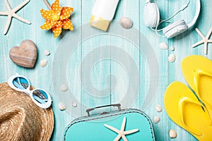 Summer holiday and travel background