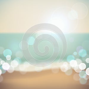 Summer holiday tropical beach background