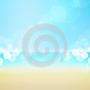 Summer holiday tropical beach background