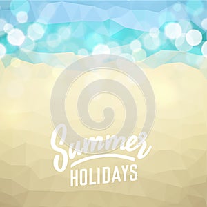 Summer holiday tropical beach background