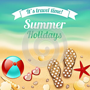 Summer holiday vacation travel background