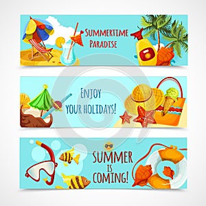 Summer Holidays Banners