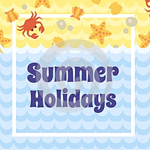 Summer Holidays card