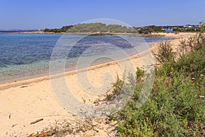 Summer holidays.Ionian coast of Salento:Porto Cesareo Lecce.- ITALY Apulia -