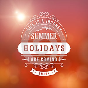 Summer holidays poster