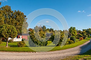 Summer homes on Bogoe in Denmark